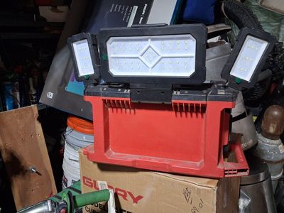 Milwaukee PACKOUT LED Light with Integrated Charger - Bright Worksite Lighting