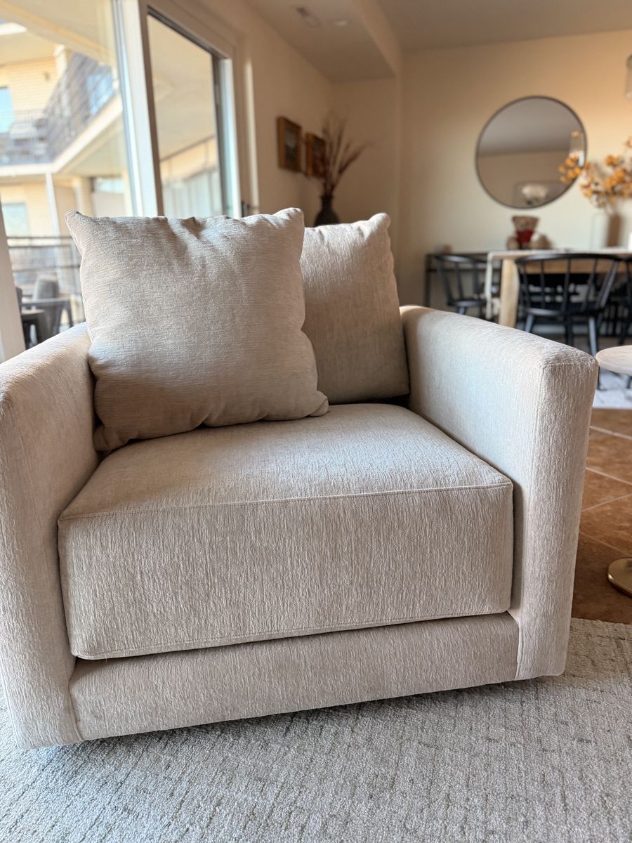 Crate and Barrel Swivel Chairs