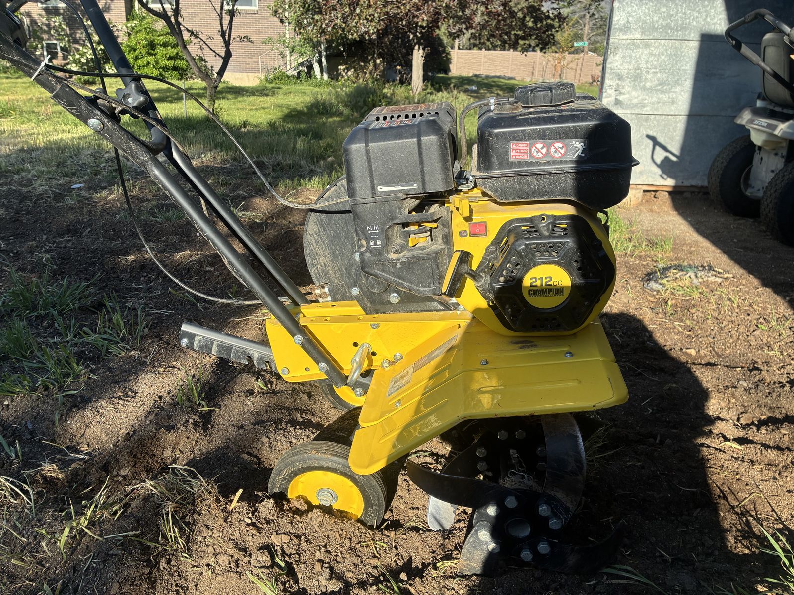 Champion front tine tiller.