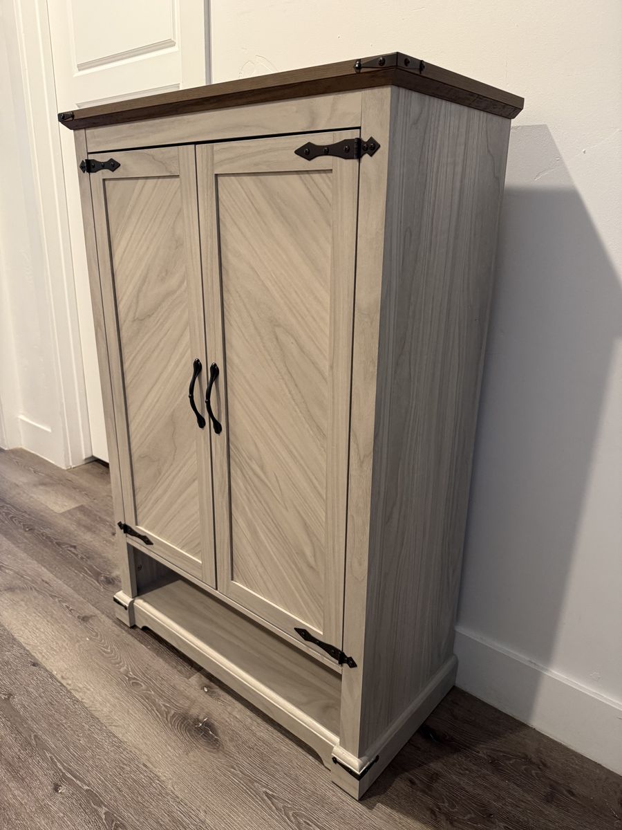 Brand New Farmhouse Shoe Storage Cabinet