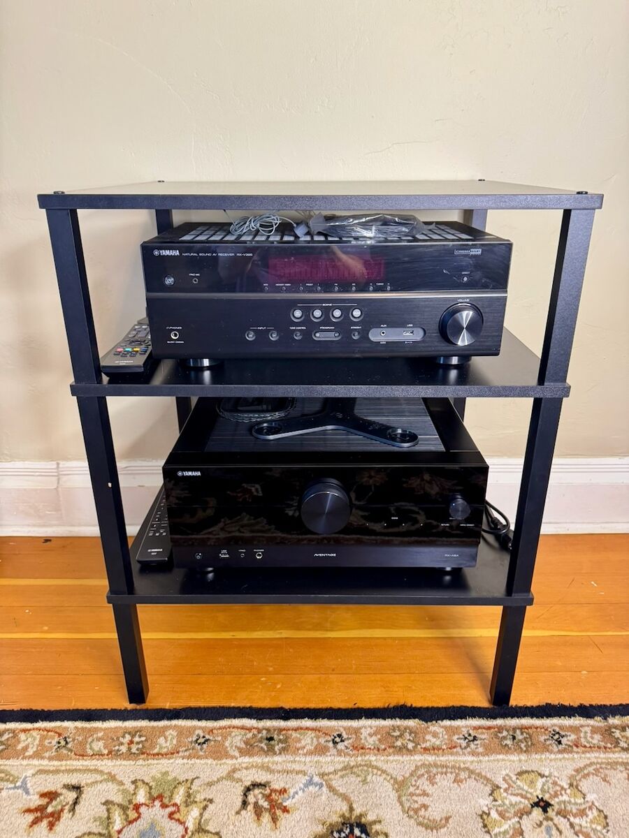 3-Shelf Audio Rack - Perfect for AV Receivers, Amps, Gaming Consoles