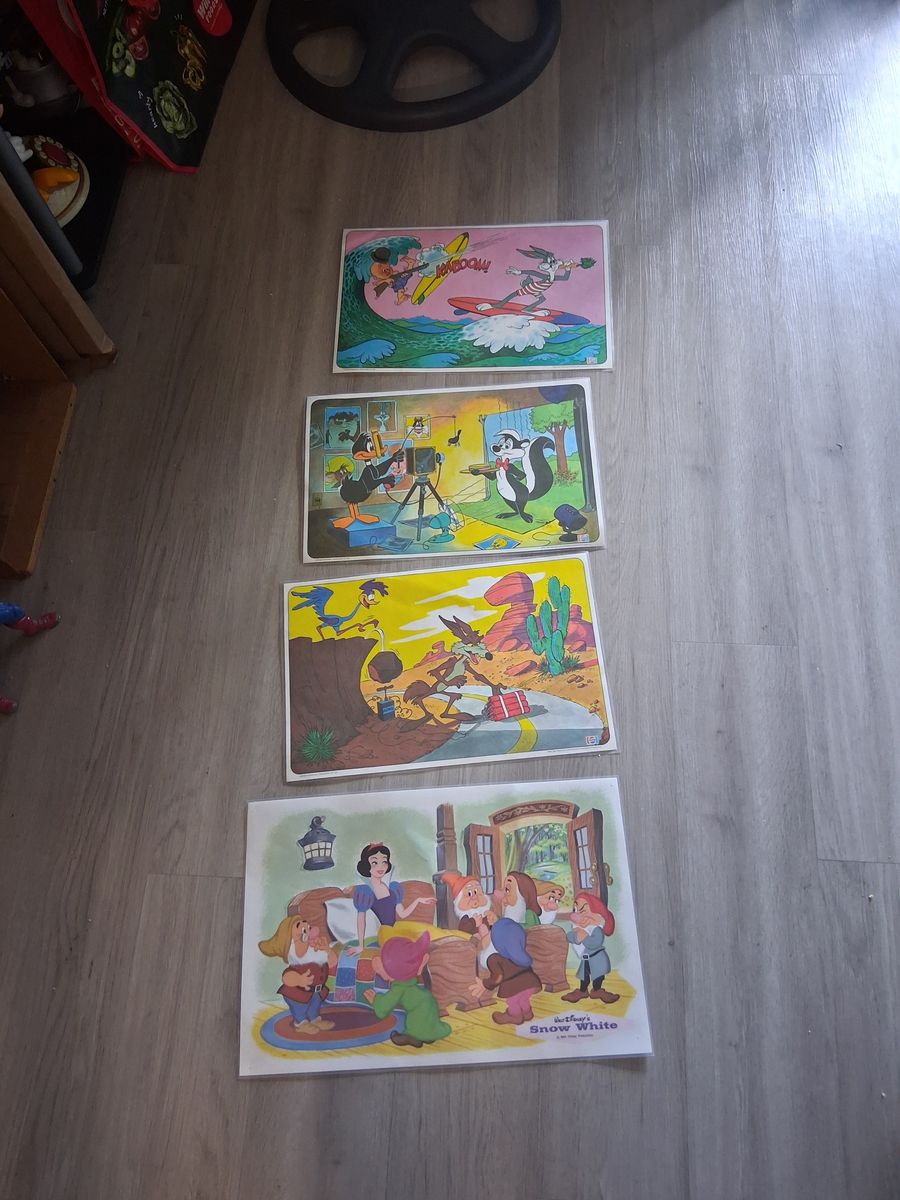 4 Cartoon Placemats for sale $25.00 OBO