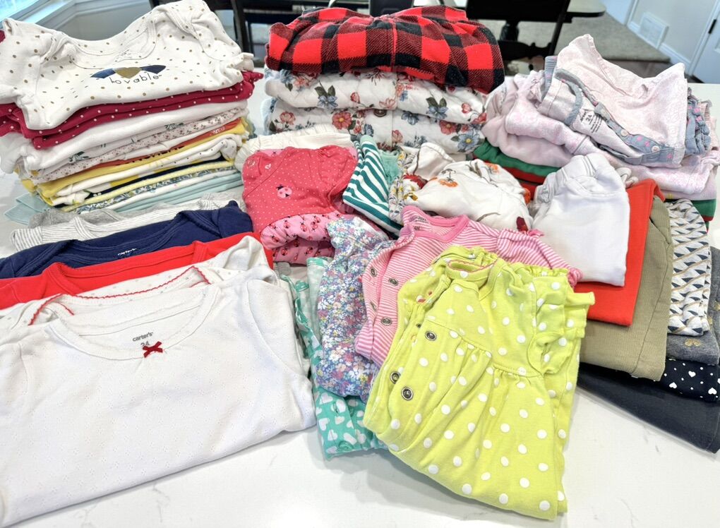 Girls Size 24 Months Clothes Bundle, 52 Items