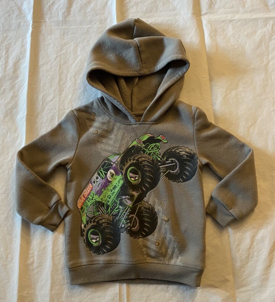 Monster Jam Grave Digger 4T Hoodie Sweatshirt