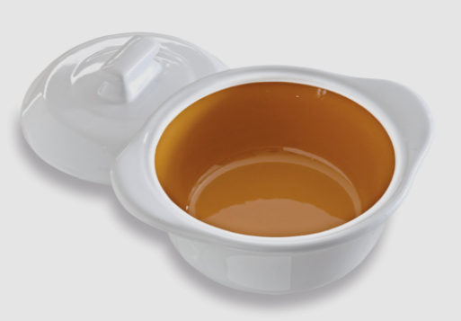 Pampered Chef ceramic Garlic & Brie Baker 