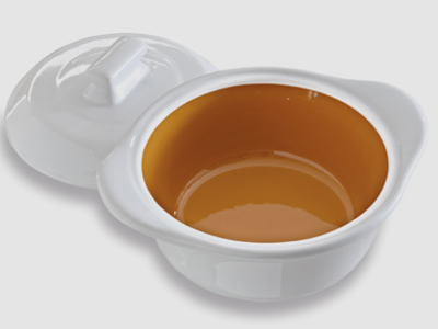 Pampered Chef ceramic Garlic & Brie Baker