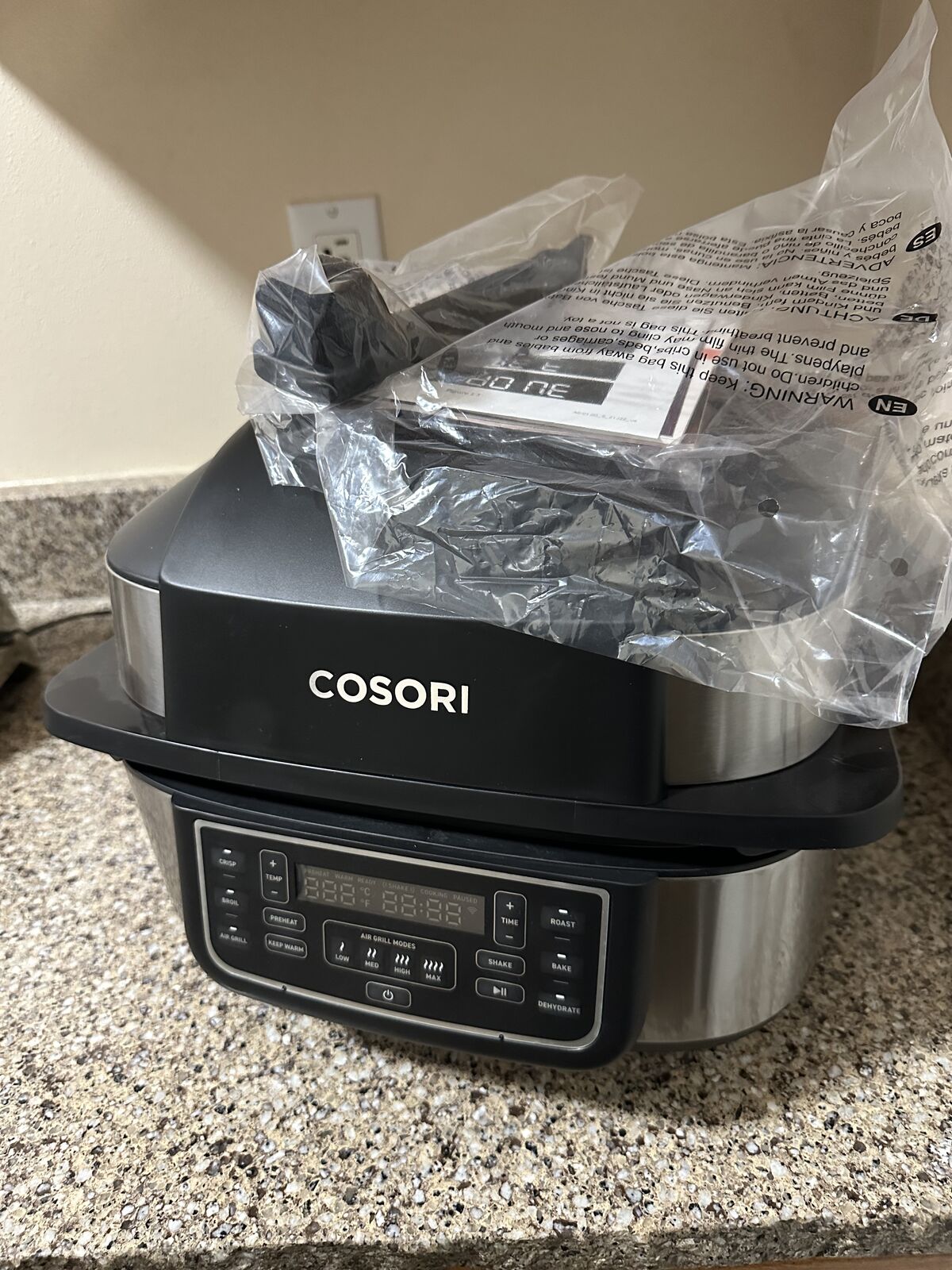 COSORI Indoor Grill & Smart XL Air Fryer Combo Aeroblaze