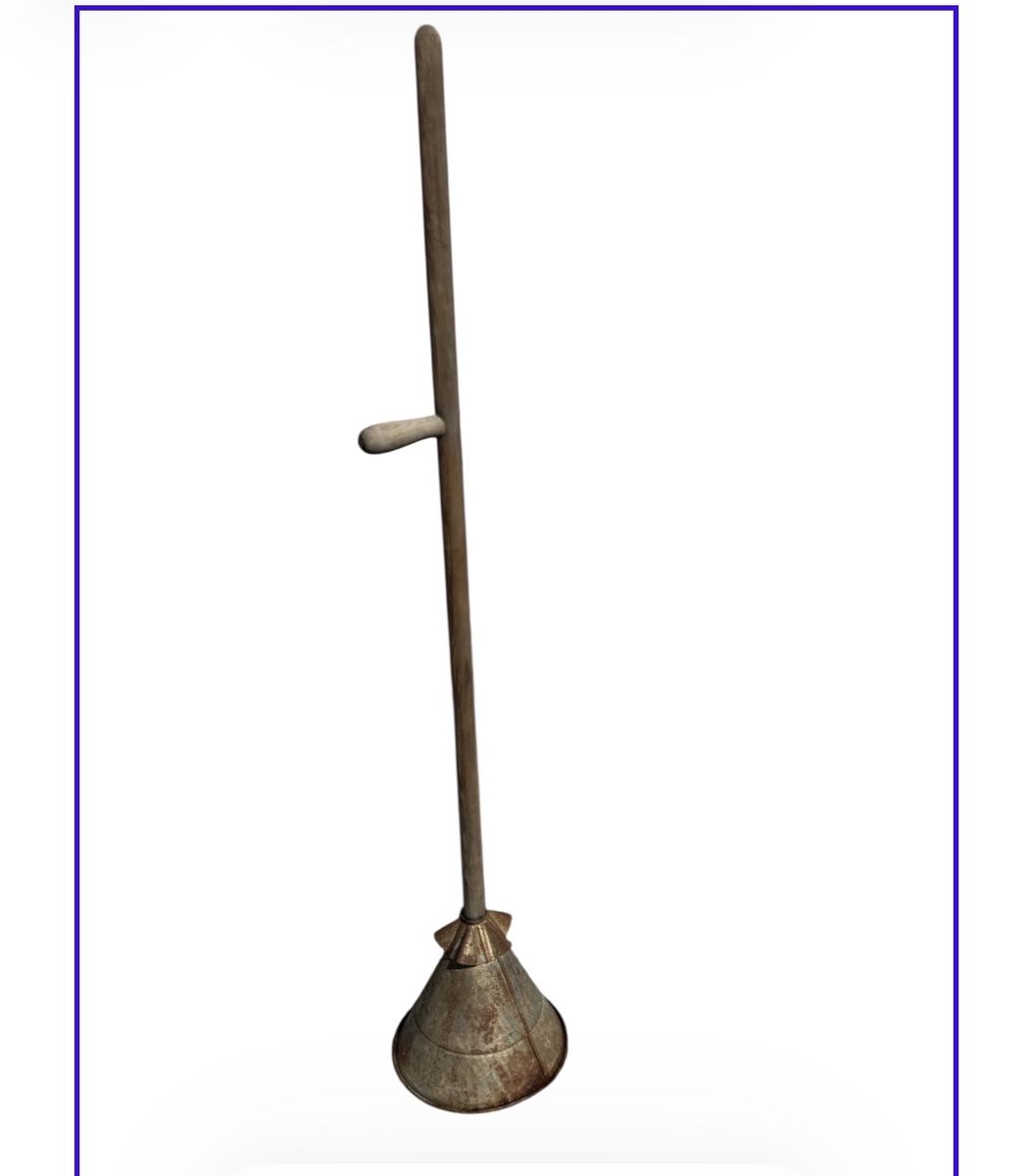 Antique Metal Washing Plunger