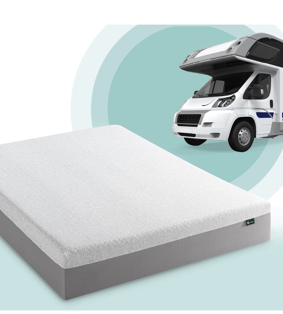 Zinus 8 Inch Ultima RV Memory Foam Mattress  Short Queen,