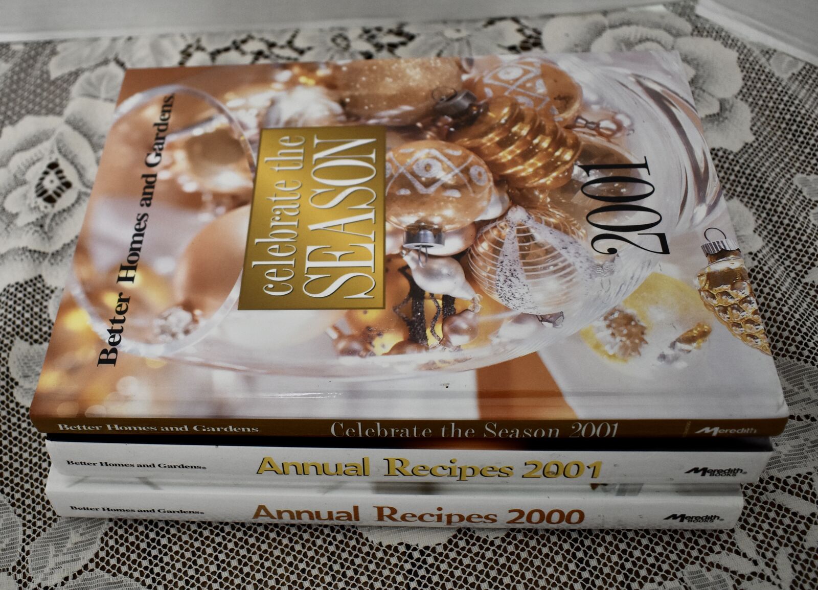 LOT OF 3 BETTER HOMES AND GARDEN COOKBOOKS WITH GREAT RECIPES AND MORE