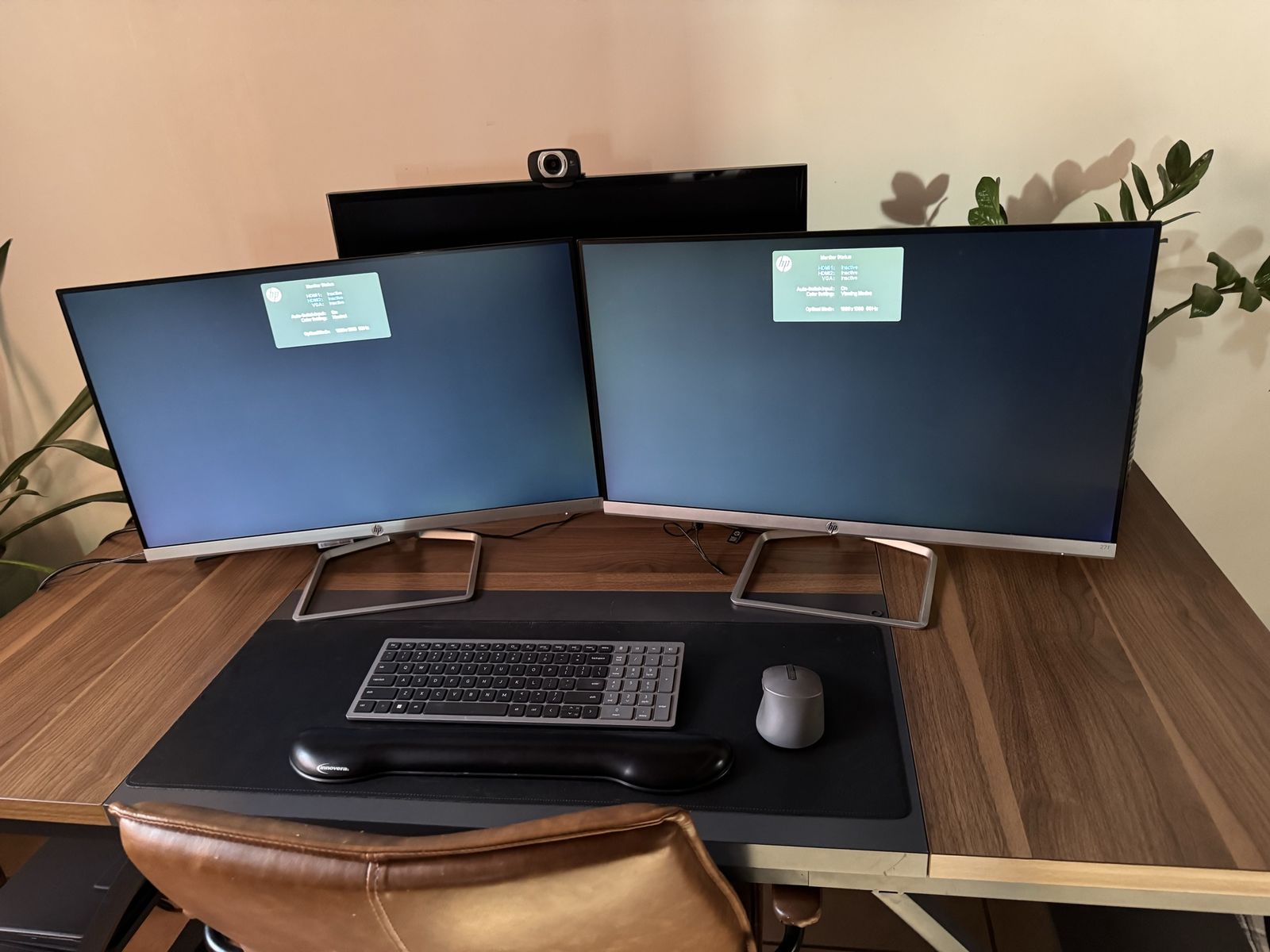 HP 27 inch Monitors (Pair)