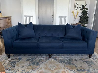 Set of 2 blue sofas/couches