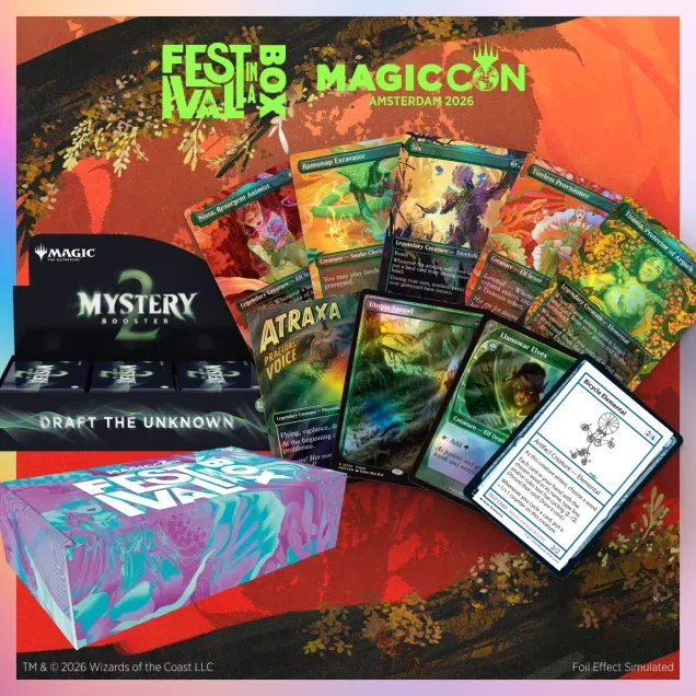 Magic: The Gathering Secret Lair Festival in a Box 2026 Amsterdam - Mystery Booster + Cards (Presale)