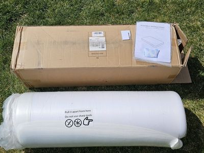 New Full Size Foam Mattress in Box – White (5 Available) #132