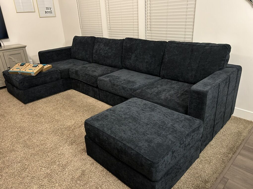 Lovesac Double Chaise Sectional 6 Seats