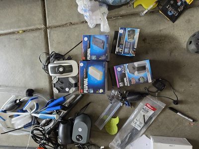 Tons of fish supplies and decor