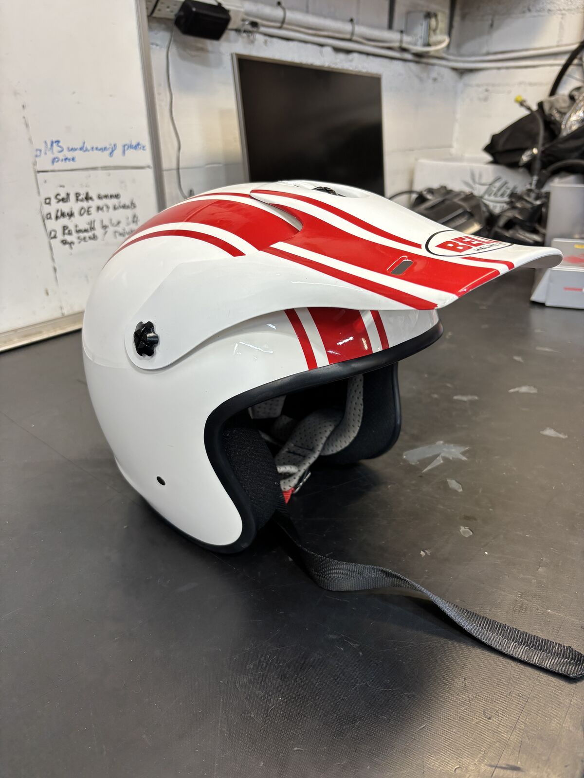 Bell open face motorcycle helmet size S