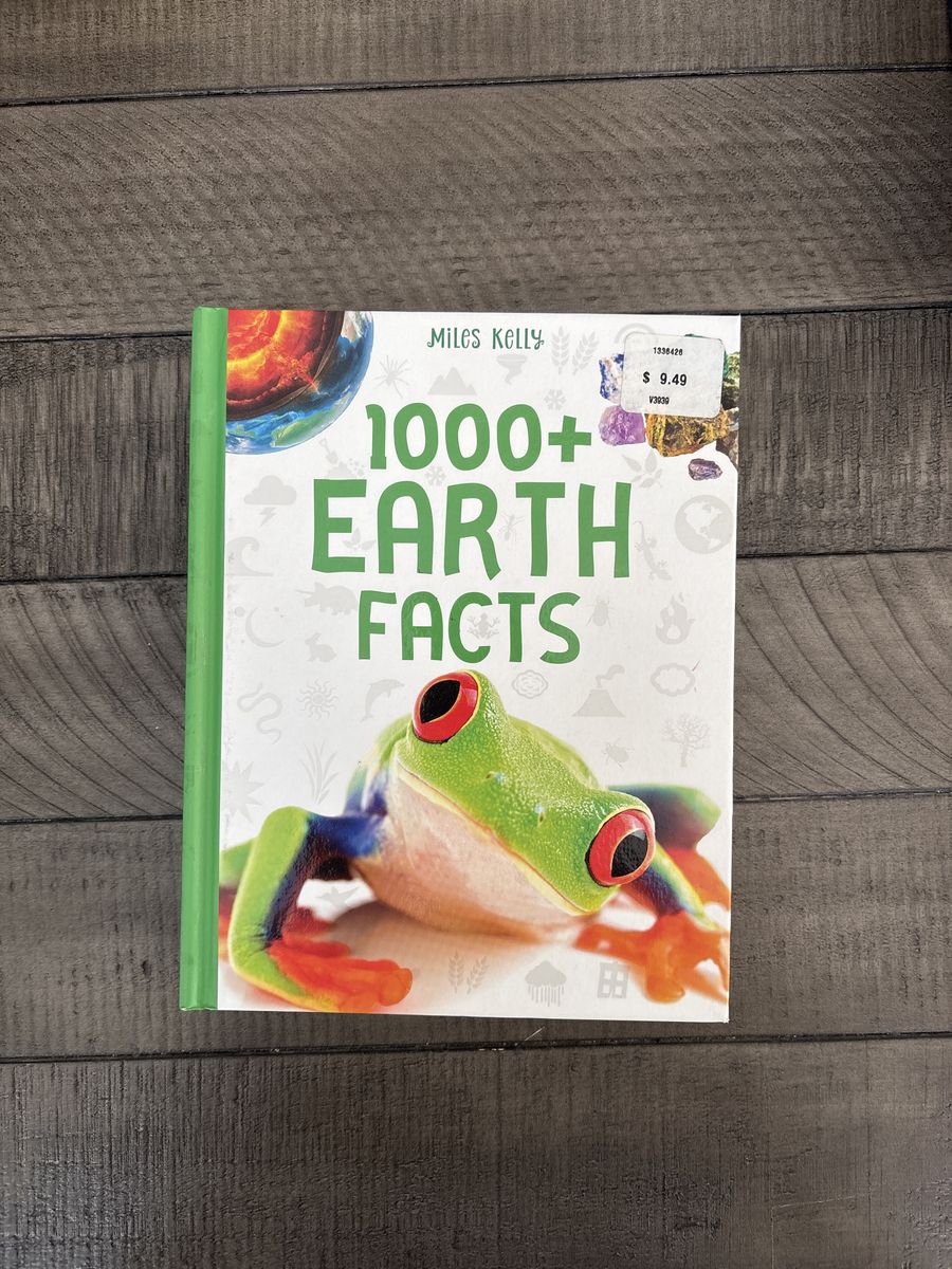 Miles Kelly 1000+ Earth Facts Hardcover Book - Educational & Engaging for Kids