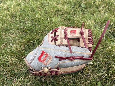 Wilson A2000 Baseball Glove - Red & Grey, Right-Hand Throw