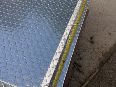 Aluminum Diamond Plate Truck Tool Box 58"