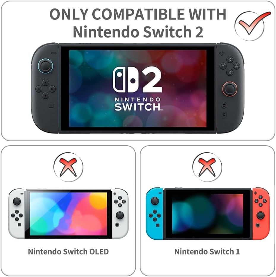 Protective Case Cover for Nintendo Switch 2 with Stand