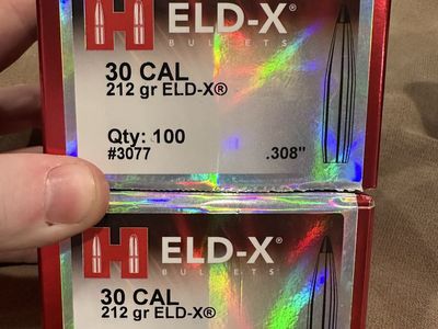 212 eldx 30 cal projectiles