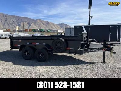 2026 RawMaxx 7x14 GDX Heavy Duty Telescopic Dump Trailer