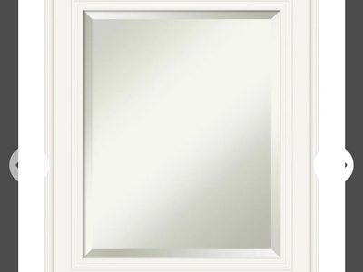Brand new 30x24 White Framed Wall Mirror with Beveled Glass