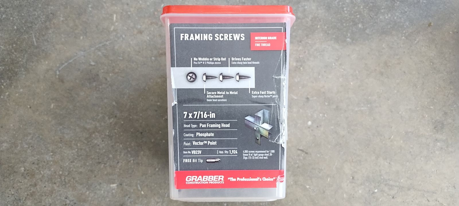 5 LB - Framing Screws - Grabber Construction