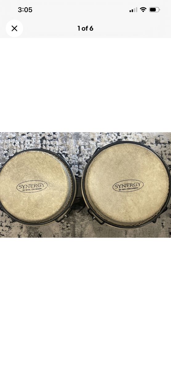 Synergy By Tonga Percussion. Bongo Drum Set  Used