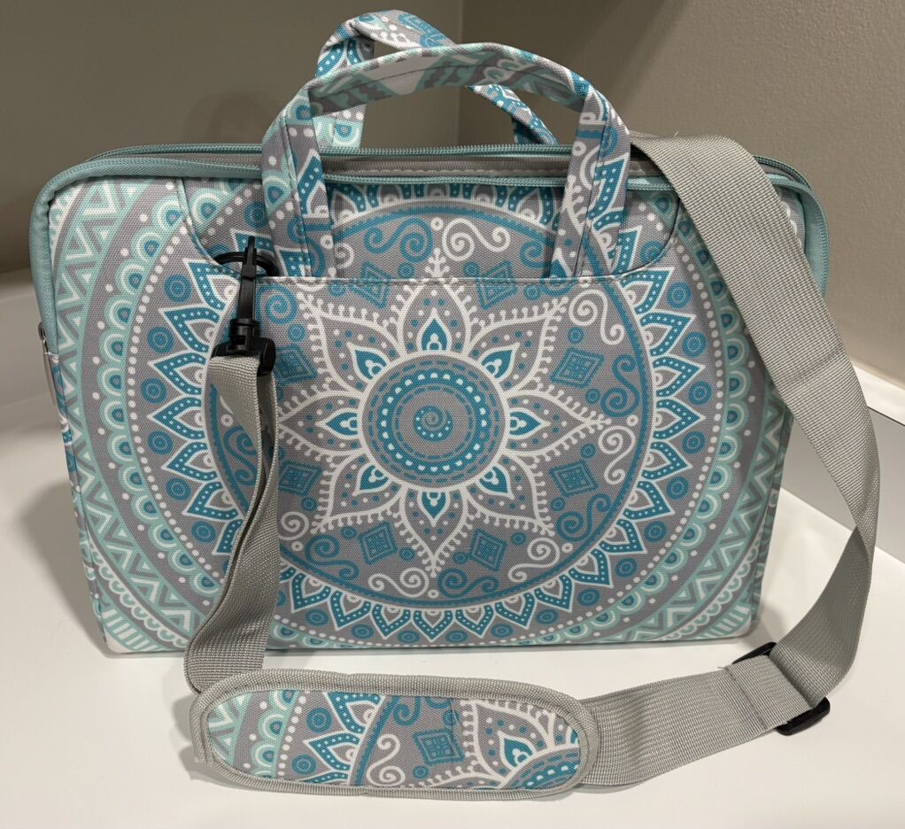 Mosiac Cancas Laptop ShoUlder Bag