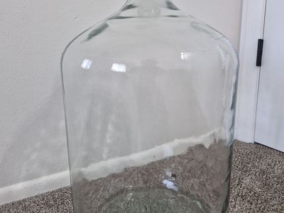 Vintage 6 1/2 Gallon Clear Jug