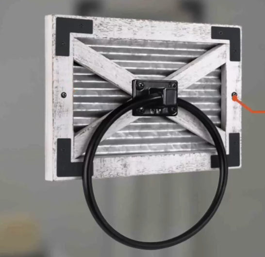 AUTUMN ALLEY BARN DOOR BRACKET TOWEL RING