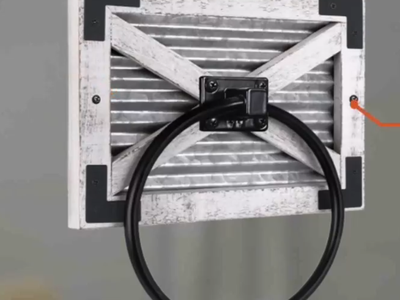 AUTUMN ALLEY BARN DOOR BRACKET TOWEL RING