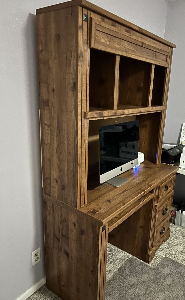 Desk with Shelves