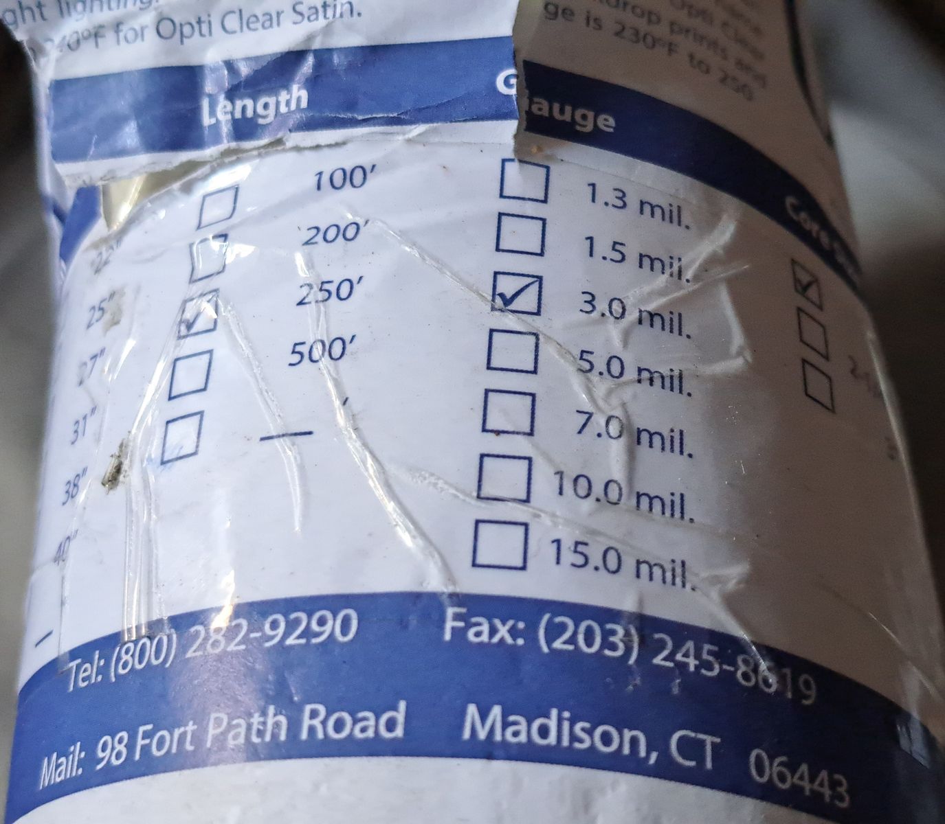 Brand New USI Premium Roll Laminating Gloss Film, $20 or best offer
