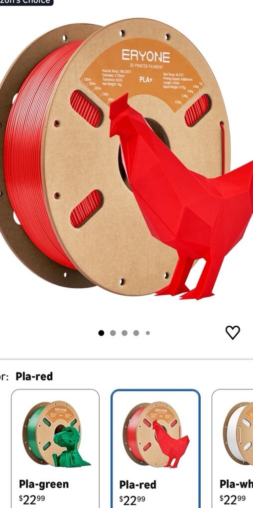 Eryone premium PLA Plus Filament 1kg 1.75mm