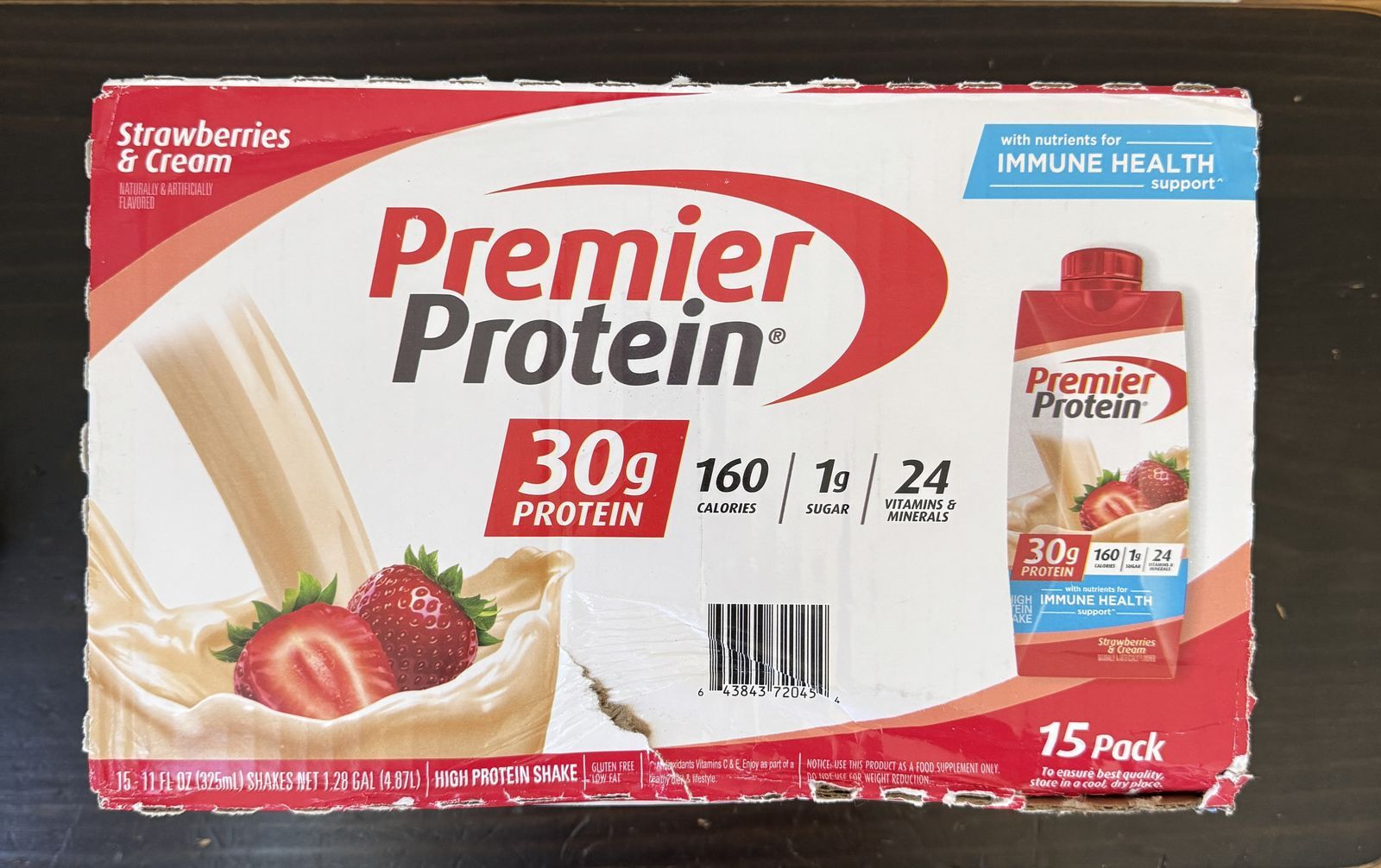 Premier Protein 30g Shakes Strawberry Cream 15 pack