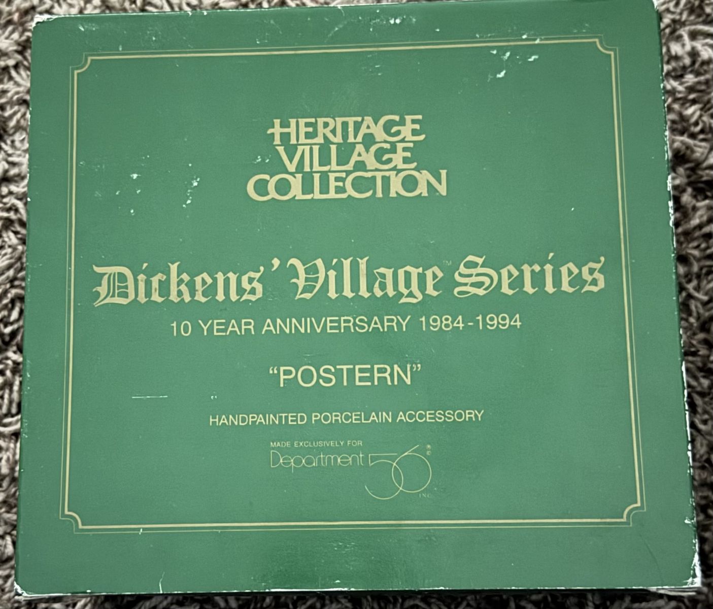 Department 56 Dickens' Village Series "Postern" 10-Year Anniversary