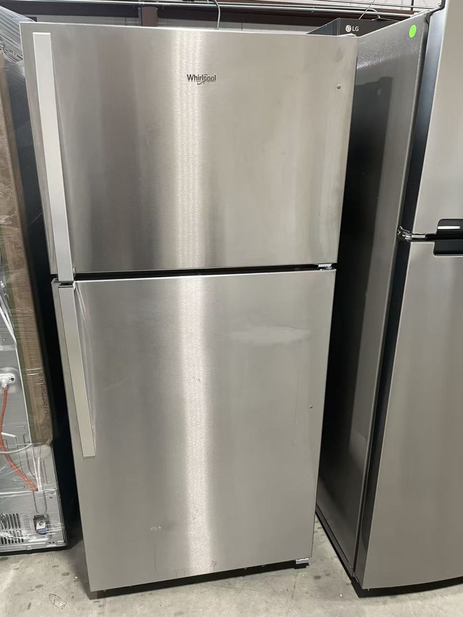 New Whirlpool 30in.18cu.ft Top freezer refrigerator