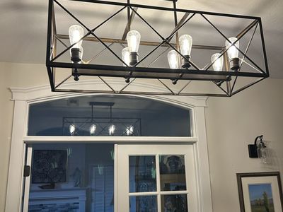 Acclaim Lighting 8-Light Industrial Linear Chandelier - Oil Rubbed Bronze