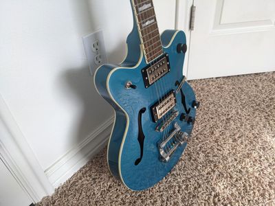 Gretsch G2657T Streamliner Jr. Double-Cut Electric Guitar Ocean Turquoise w/ Bigsby