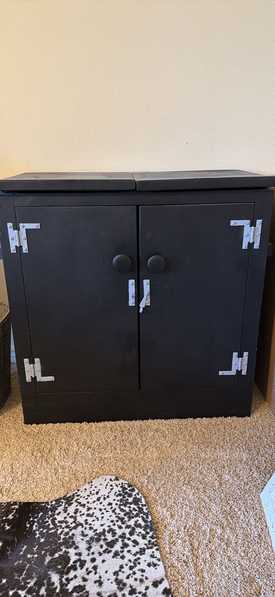 black cabinet