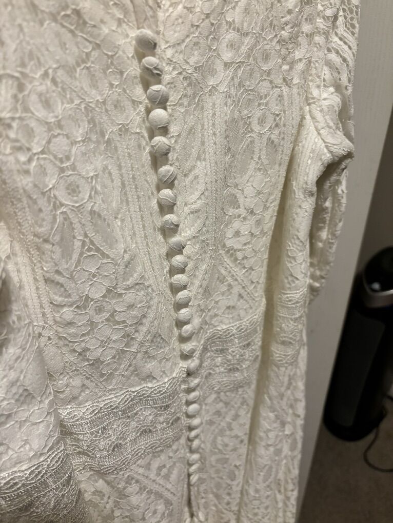 2xl Full Lacelong Sleeve Wedding Dress