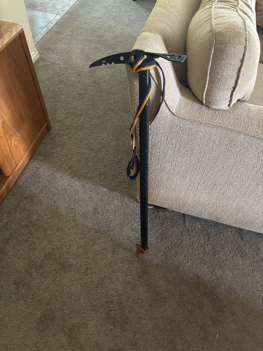 Ice ax for climbing.