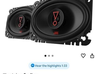 Brand New Jbl Stage 36427 4 X 6 Card Speakers