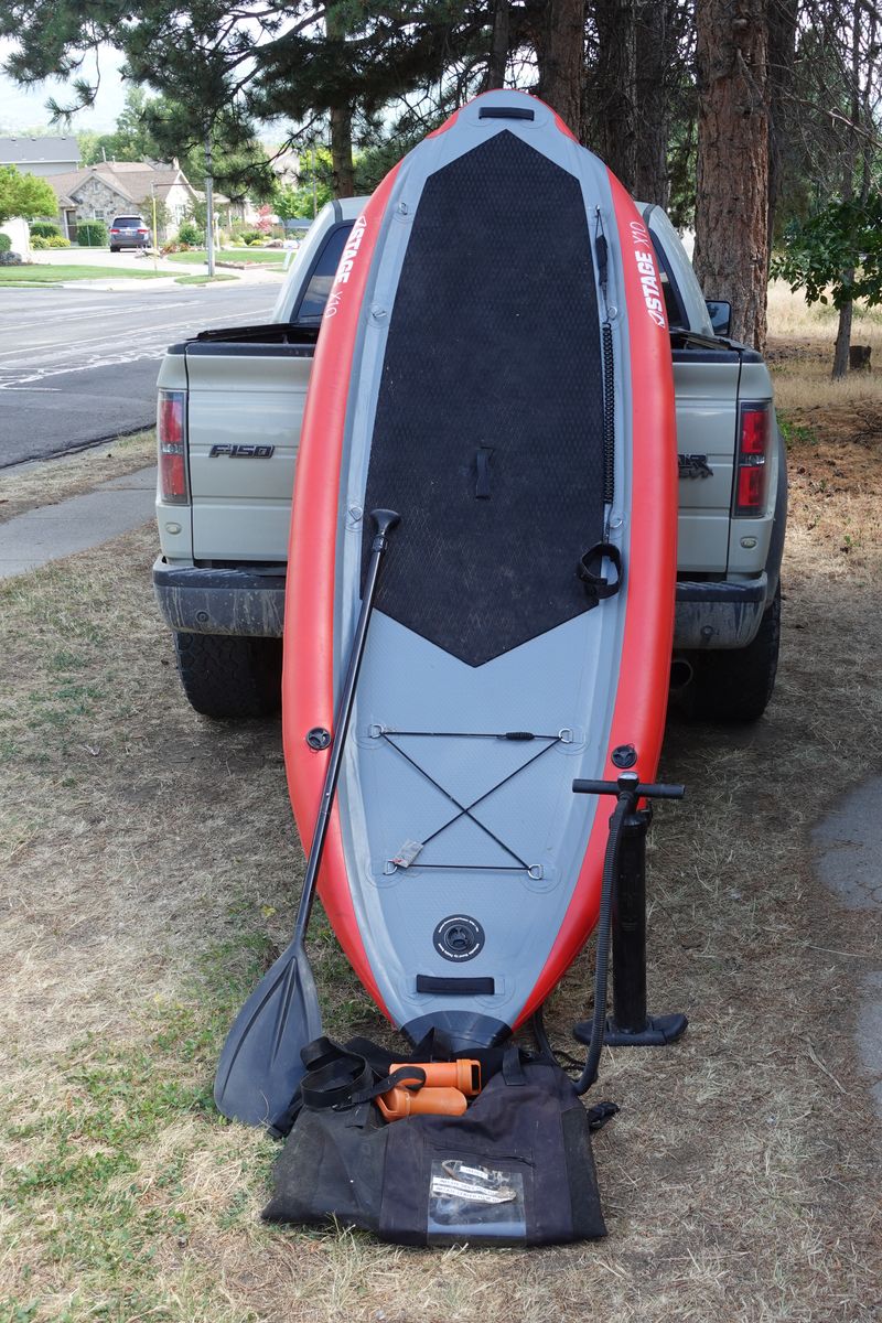 Extra stable inflatable SUP Stage X10 full kit
