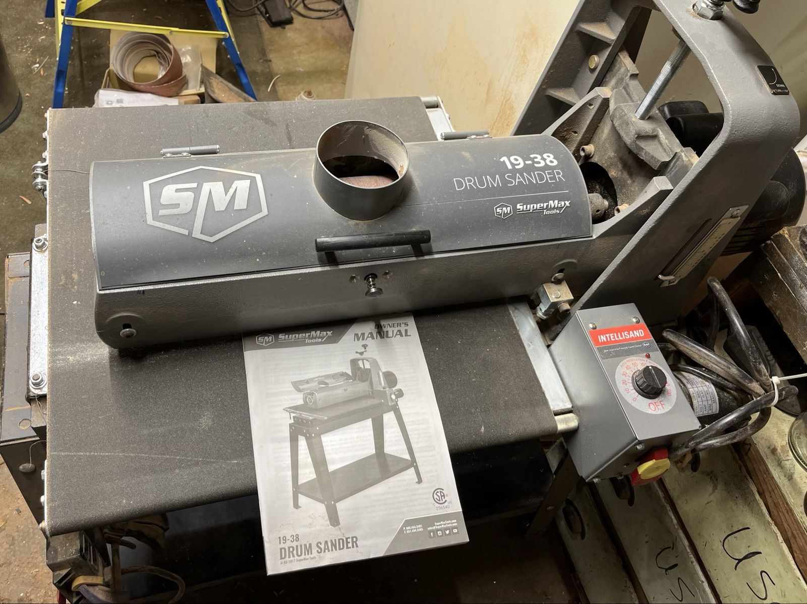 Supermax 19-38 Drum Sander + Extras!