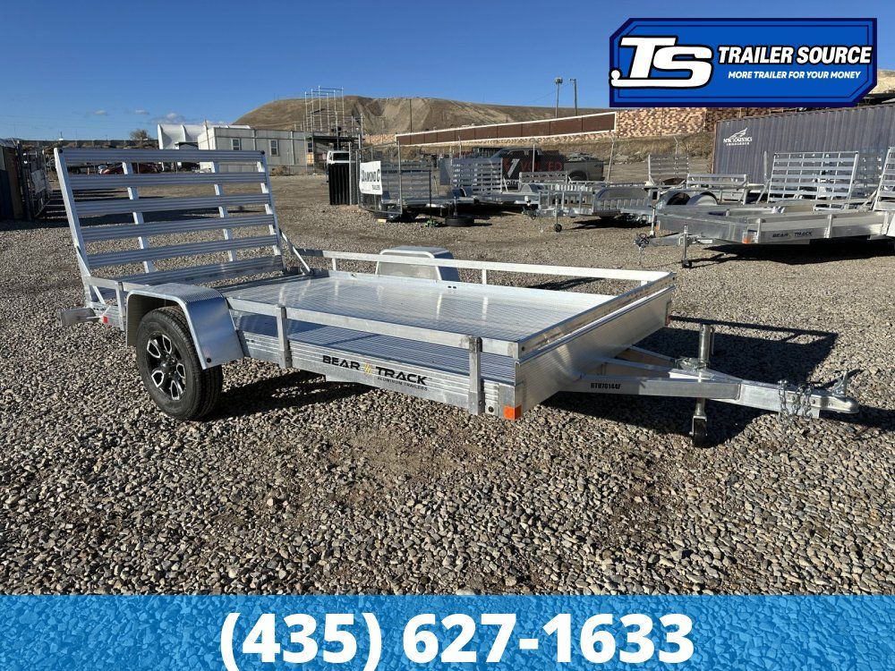 6.5x12 Bear Track BTU Aluminum Utility Trailer - 3.5K GVWR - Side Rails