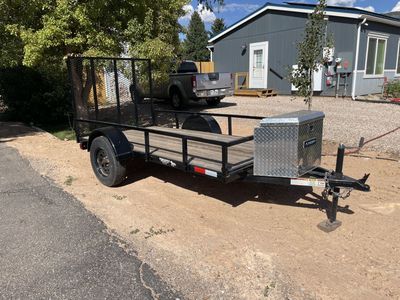 6’X10’ single axle utility trailer with ramp gate
